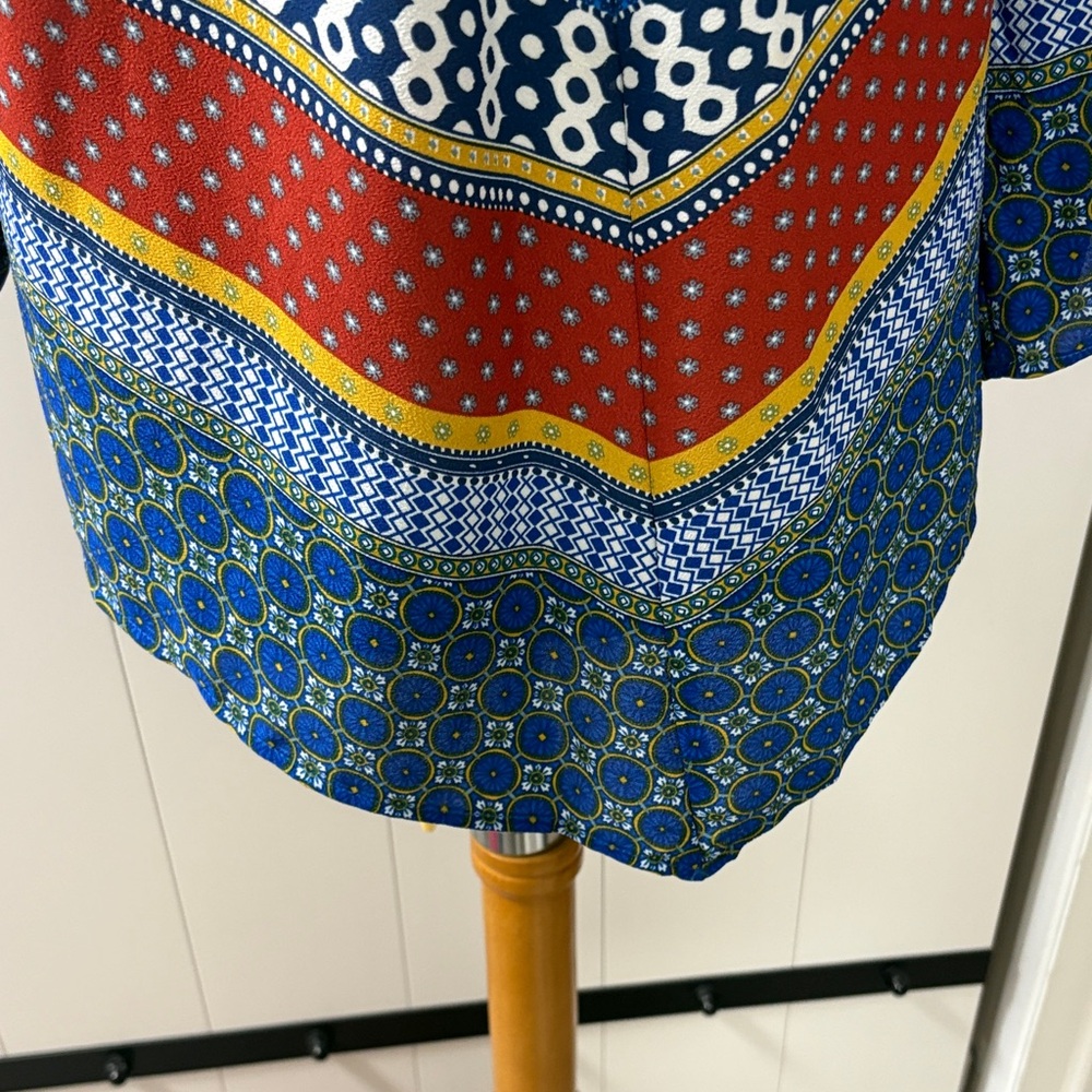 Ruby Rd. Multicolor Geometric Blouse - Picture 4 of 8